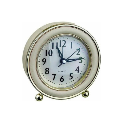 Часы-будильник PERFEO Quartz " PF-TC-016", круглые, 10,5 см, подсветка, хаки 30015239