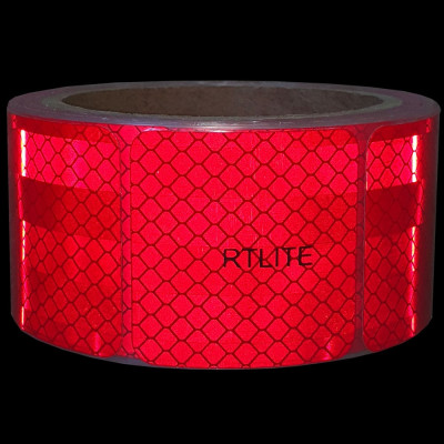 Световозвращающая сегментированная лента для тентов RTLITE RT-V104 50 мм х 5 м, красная RT-V104SR5