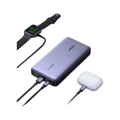 Внешний аккумулятор Ugreen pb205 pd 145w power bank 25000mah. цвет: серый 90597A