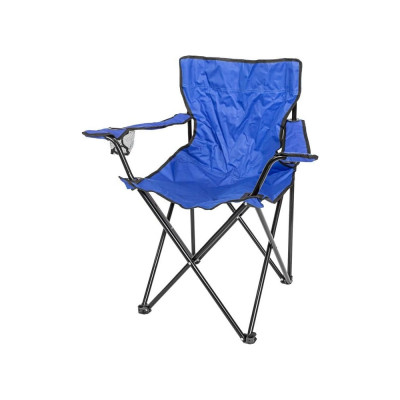 Складное кресло для кемпинга WMS Tools подлокотники, подстаканник, сиденье 40x40см, каркас-стальная труба, сумка для хранения WMC-OD0301021
