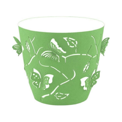 Горшок для цветов PLAST TEAM plast team butterflies 1.4 л, d145, круглый, зеленый pt401210050 1791956
