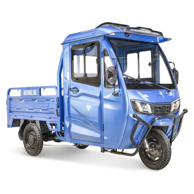 Грузовой электротрицикл Rutrike КАРГО Кабина 1500 60V1000W темно-синий-2652 022468-2652