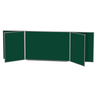 Доска BoardSYS 5 Элементная магнитно-меловая, 120x340, в металлическом профиле 30ПЭ1*340М