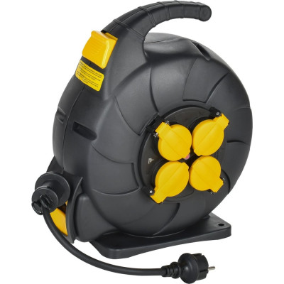 Удлинитель IEK Twist катушка ук15 2p+pe/15м, 3x1,5мм2, КГ, автосмотка, ip44 TW-KP27-16-04-15-44
