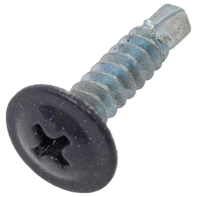 Прессшайба крепежная техника серый графит, 4.2х19 мм, RAL 7024 сверло, 1000 шт. 1000232 БК