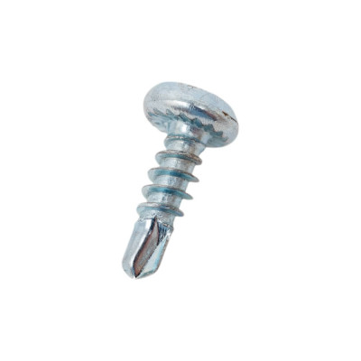 Саморез Доброга полуцилиндрическая, 3.5x11 мм, цинк, сверло, 100 шт. ЦБ-00029291