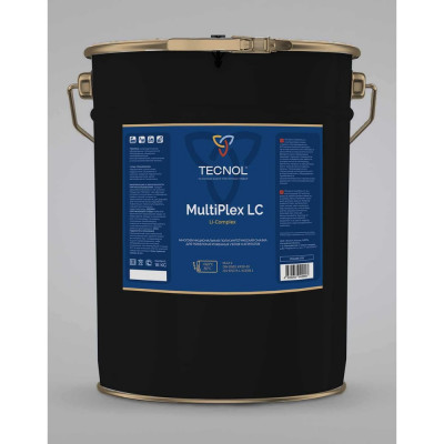 Многофункциональная профессиональная полусинтетическая смазка для тяжелонагруженных узлов TECNOL MultiPlex LC EP2 (li-complex) 18 кг nlgi: 2, din 51502: kp2p-30 394289-018