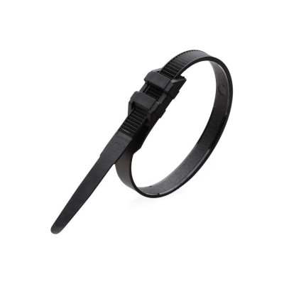 Нейлоновая стяжка Fortisflex КСУ 9x760 мм, черный, 100 шт. 91705