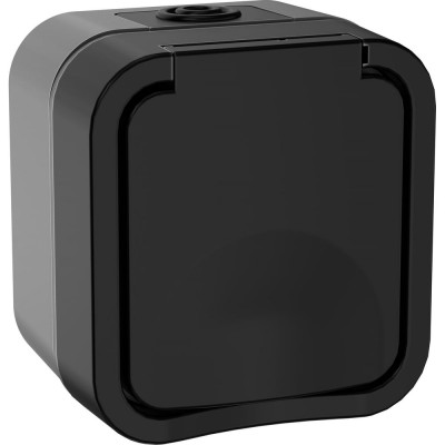 Розетка IEK Tors 1-я с з/к кр. 16а ip55 ts120 графит TS-R16-16-55-K53