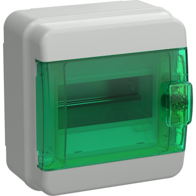 Корпус пластиковый IEK TEKFOR КМПн-6 IP65 зеленая прозрачная дверь TF5-KP72-N-06-65-K03-K06