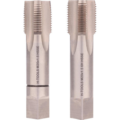 Набор метчиков из 2-х шт. H-Tools М20 шаг 1.5мм DIN2181 HSSE 235200EHT