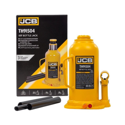 Домкрат бутылочный JCB 15 т с клапаном JCB-TH91504(58018)
