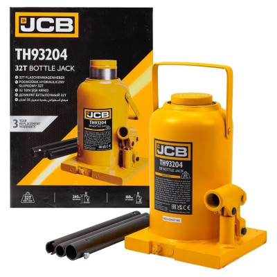 Домкрат бутылочный JCB 32 т с клапаном JCB-TH93204(58036)