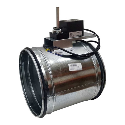 Регулирующая заслонка TKD315-02DN/230V круглая, 315 мм с реверсивным электроприводом 2Нм, 220В, управление открыто/закрыто TECHNO 550311