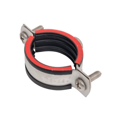 Трубный хомут Мир Хомутов 1 1/4" 38-44 мм, М8, нержавеющая сталь 304, 20x1,5 мм TR1 1/4М8SS54