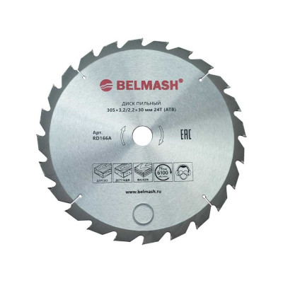 Диск пильный 305x3.2/2.2x30 мм, 24T Белмаш RD166A