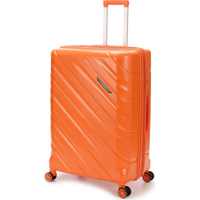 Чемодан Torber В Отпуск, оранжевый, полипропилен, 54.5x33.5x79 см, 135 л T1908L-Orange