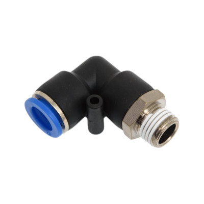 Фитинг цанговый угловой 10 мм, наружная резьба 1/4, пластик, тип PL, 10 шт TITAN LOCK TLP-PL10-02_10