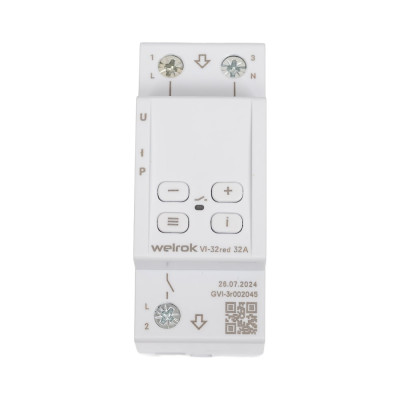Реле напряжения c контролем тока Welrok VI-32 red 4660251140519
