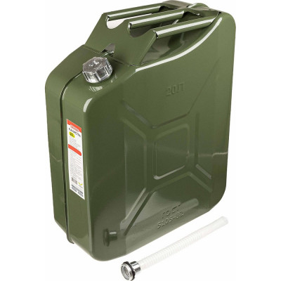 Канистра металлическая 20 л вертикальная, резьбовая крышка SKYWAY S02601026