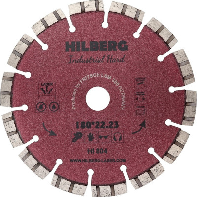 Диск алмазный отрезной Industrial Hard 180x22.23 мм Hilberg HI804