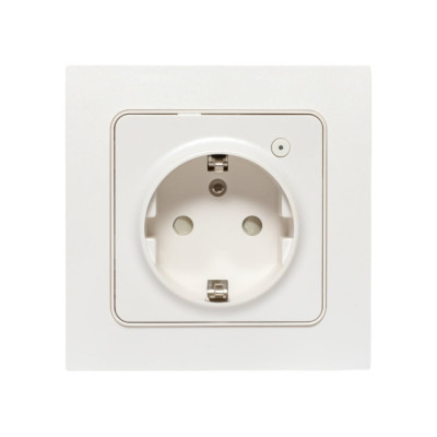 Умная розетка EKF Стокгольм 1-местная 16А белый Zigbee Сonnect RCS-ST16-WD-ZB