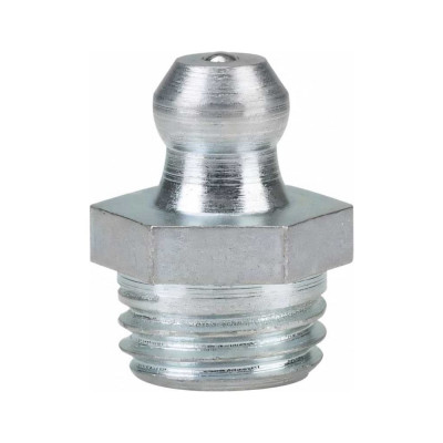 Пресс-масленка прямая оц. H1 M10x1.25, комплект 10 шт., оцинкованная сталь, Европейский стандарт DIN71412, MasloSmenka 010106-10