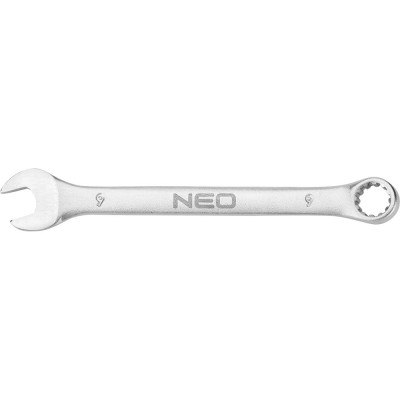 Ключ комбинированный NEO TOOLS 9x130 мм, CrV, DIN3113 09-653