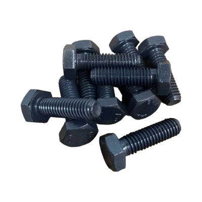 Болт 23 Болта М8x35 мм, DIN933, высокопрочный класс прочности 12.9 черный, 10 шт.. П0000018335
