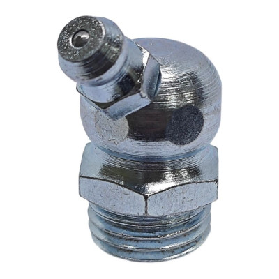 Пресс-масленка угловая оц. H2 R1/4"BSPT, комплект 10 шт., оцинкованная сталь, Европейский стандарт DIN71412, MasloSmenka 010210-10