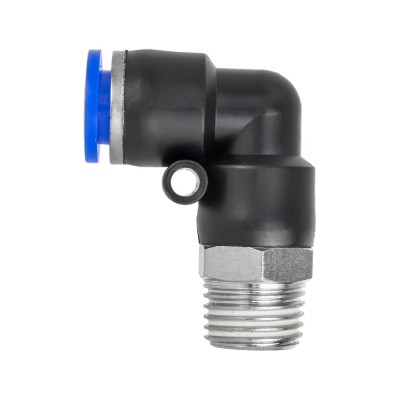 Фитинг угловой для пластиковых трубок 8 мм с наружной резьбой 1/4 Forsage F-SPL08-02(59402)