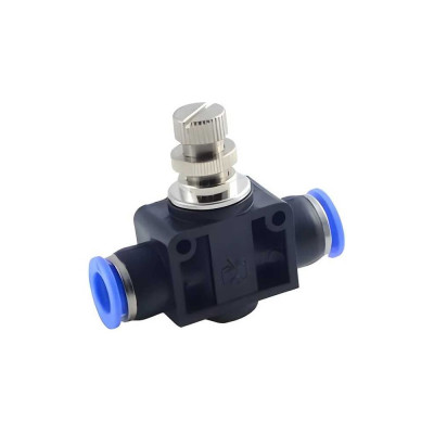 Фитинг для пластиковых трубок с металлическим регулятором 8x8 мм Rockforce RF-SPA08(2047)