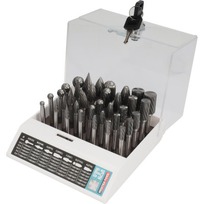 Набор борфрез твердосплавных 35 шт HM H-Tools 116008HT