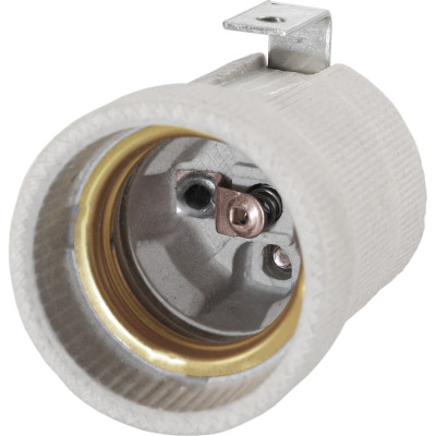 Патрон керамический Smartbuy E27 с держателем SBE-LHC-ib-E27