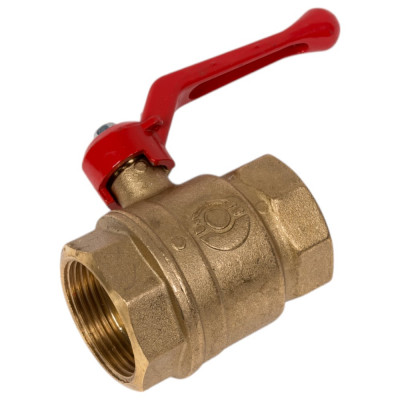 Кран шаровой Valfex N/P59 БИРКА для ВОДЫ 1 1/4" ВР/ВР ручка-рычаг, латунный 11Б27фт1М (20/5) VF.214.LR1.114.N/P59.Bir