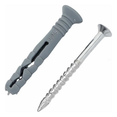 Дюбель-гвоздь Gigant 6x40 потайная манжета полипропилен 500 шт 123853