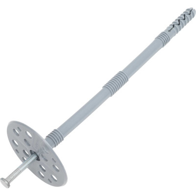 Дюбель для теплоизоляции Gigant (гриб) 10x200 с металлическим гвоздём 200 шт 123869