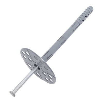 Дюбель для теплоизоляции Gigant (гриб) 10x120 с металлическим гвоздём 50 шт 123871