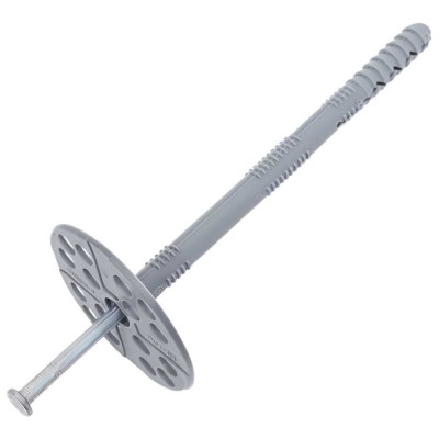Дюбель для теплоизоляции Gigant (гриб) 10x140 с металлическим гвоздём 25 шт 123872