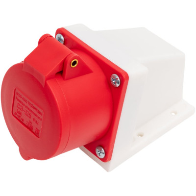 Розетка Texenergo 115 стац. ОУ 3Р+PE+N 16А 380В IP44 SE115-016Q