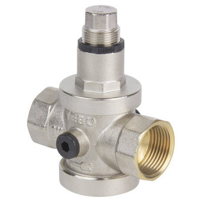 Редуктор давления поршневой TEBO ВН/ВН 1" с выходом под манометр T-АБ.701.1.CN