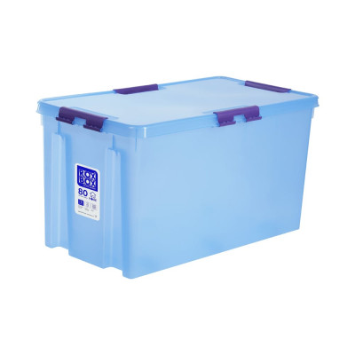 Ящик п/п Rox Box 720x390x380 80л. мороз. с крышкой на клипсах цв. прозрачно-голубой 33120
