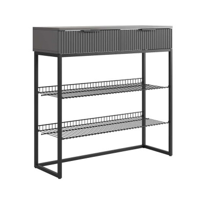 Обувница Классная 1 (графит/графит матовый/черный муар) 172188.3324