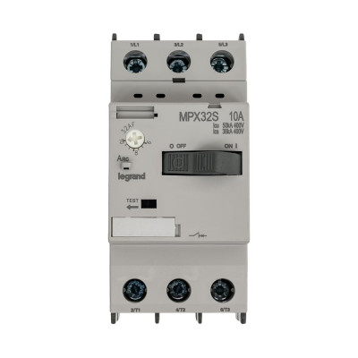 Автоматический выключатель Legrand для защиты электродвигателей MPX³ T32S 10A 50kA 417310