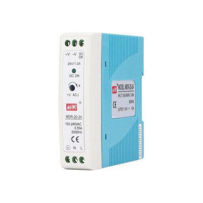 Блок питания MIWI на DIN-рейку MDR-20-24