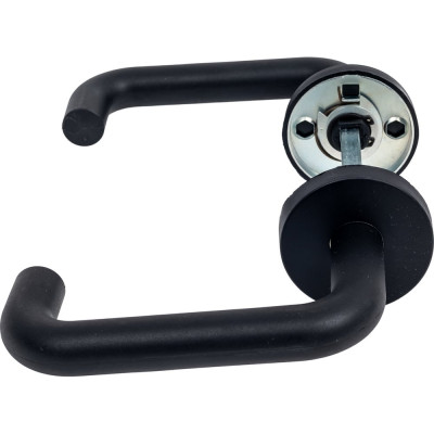 Дверная ручка для противопожарной двери PALIDORE D44-0219 П/П-U123/8х8х120 мм (черная) с накладкой на цилиндр 98761436