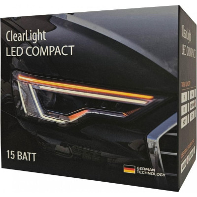 Комплект ламп Clearlight LED Compact H4 15 W, 4500 lm, (2 шт), 4300 K CLCT43LEDH4-2