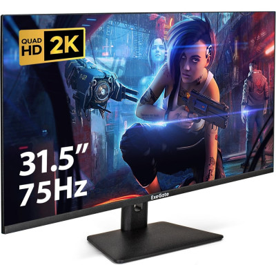 Монитор ExeGate безрамочный с аудио выходом 32" SmartView ES3207CA IPS LED Grade A+, 2K, 2560x1440 75Гц WQHD , 16:9, 250cd/m2, 1000:1, 178/178, 1ms, HDMI, 297504