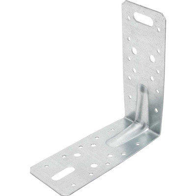 Крепежный усиленный уголок Gigant 150x65х1.8 мм цинк 123873