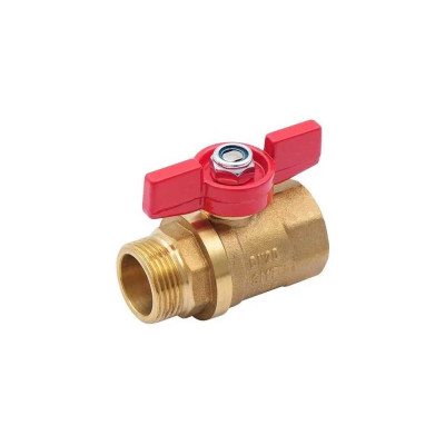 Шаровой кран SMT 3/4"МхF, красная бабочка, латунь 503H6605RB